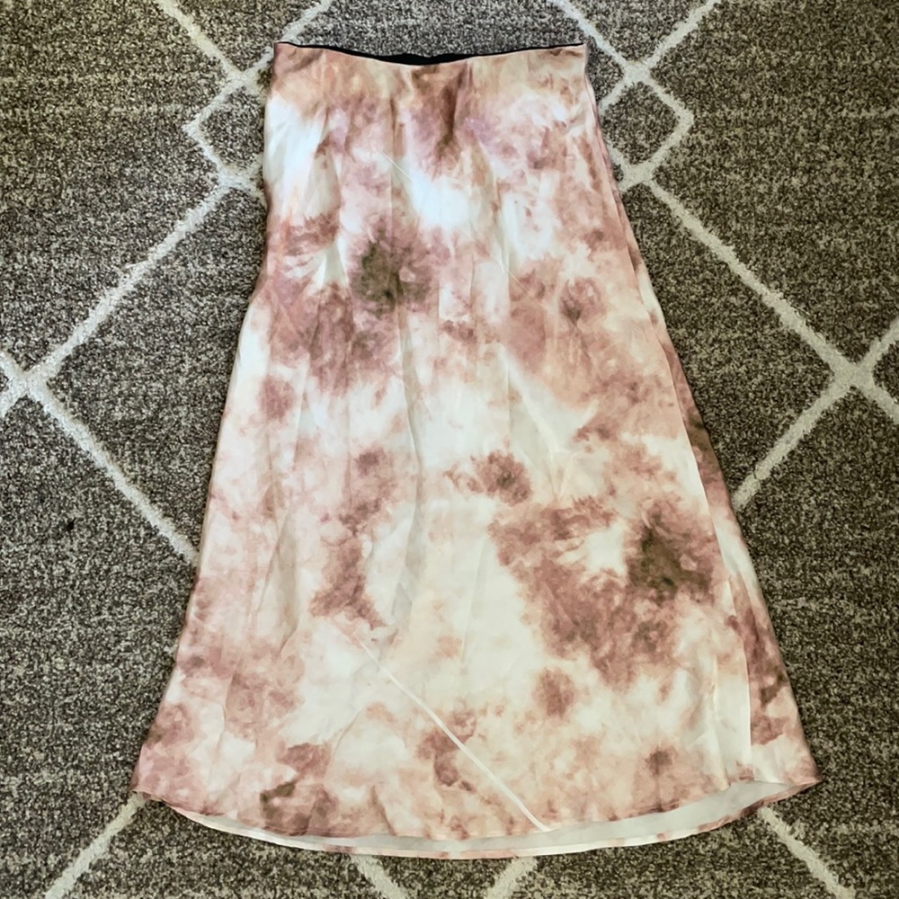 Tie dye midi skirt